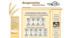 Desktop Screenshot of burgermuehle.de