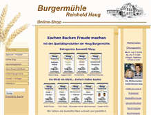 Tablet Screenshot of burgermuehle.de
